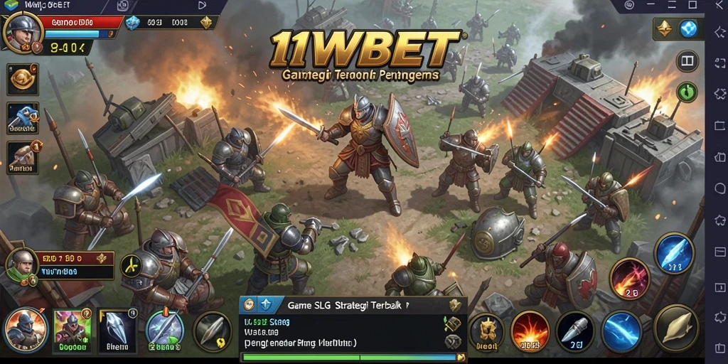 Screenshot utama 11WBET menampilkan aksi strategi SLG yang seru.