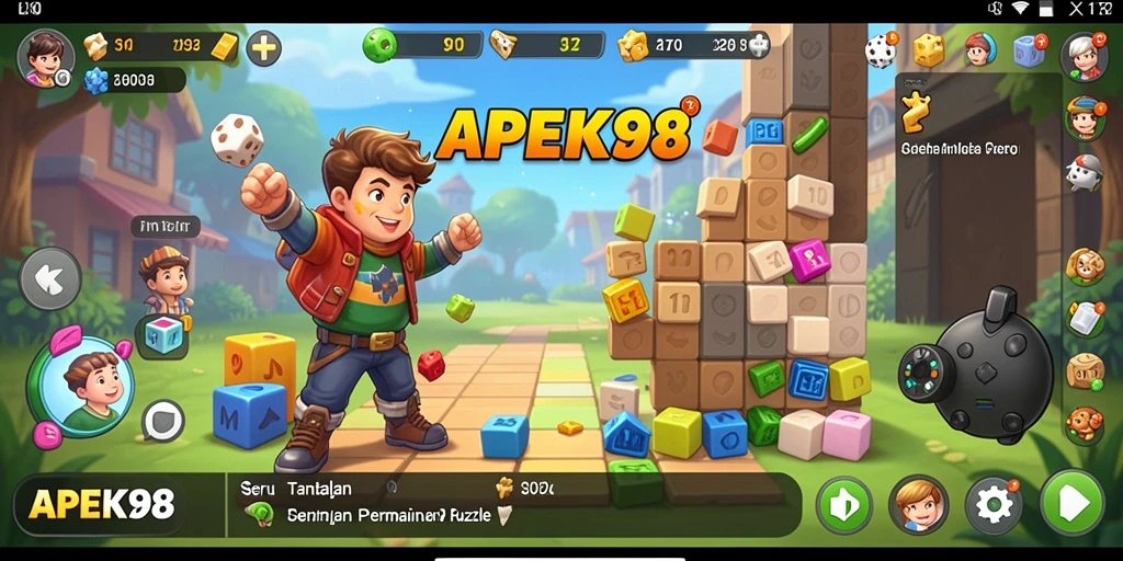 Tampilan gameplay APEK88 dengan tantangan puzzle yang seru.