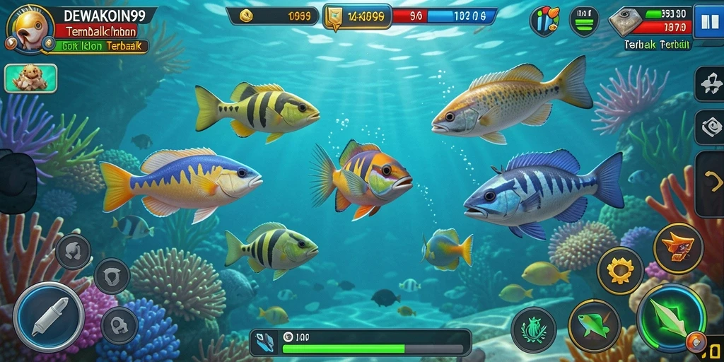 Gameplay menarik Tembak Ikan di DEWAKOIN99