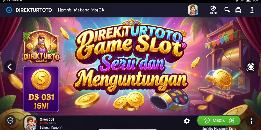 Screenshot permainan <strong>DIREKTURTOTO</strong> menampilkan pengalaman slot yang seru dan mengasyikkan.