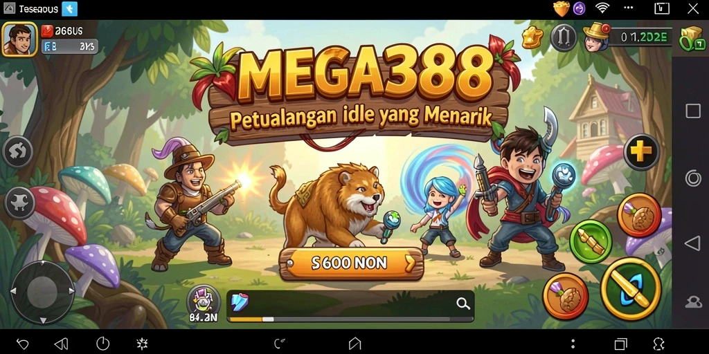 Tampilan gameplay MEGA388 yang menarik dan menghibur.