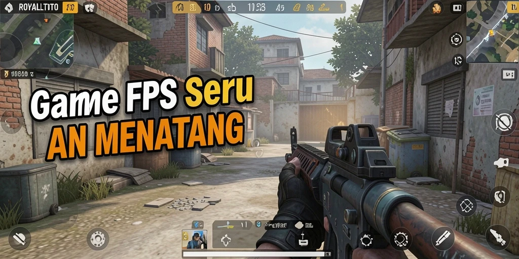 Tangkapan layar gameplay ROYALTOTO yang penuh aksi FPS.