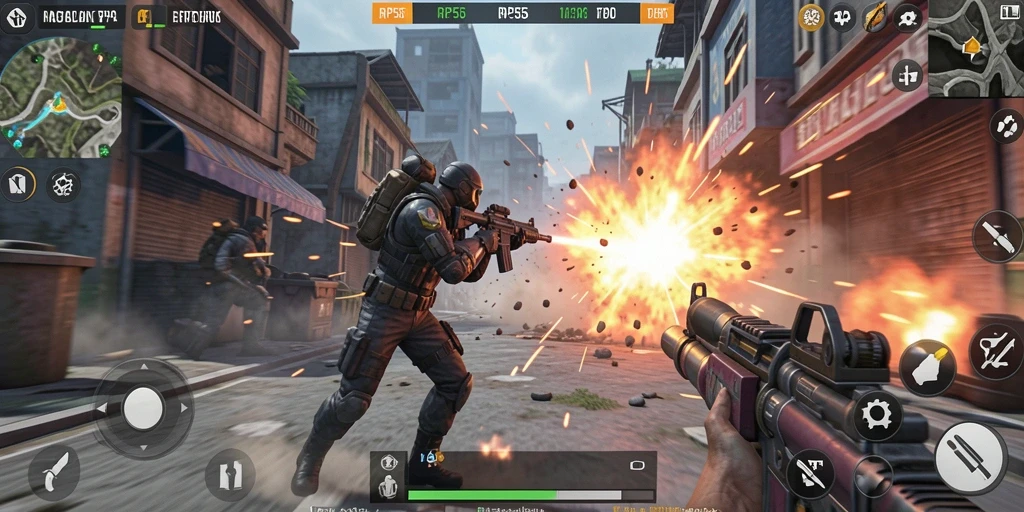 Gameplay intens dengan aksi seru di RP55.