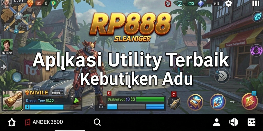 Tampilan utama RP888 dengan fitur-fitur Utility yang canggih.