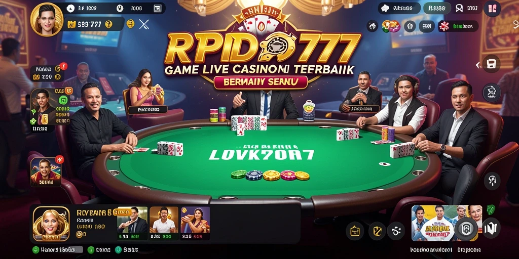 Tampilan gameplay Live Casino yang seru di RPIDN777.