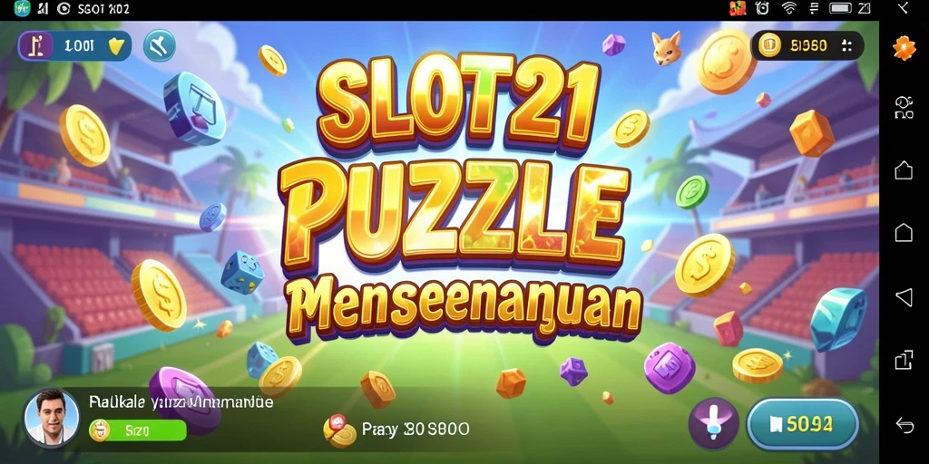 Screenshot gameplay SLOT21 dengan berbagai tantangan puzzle.