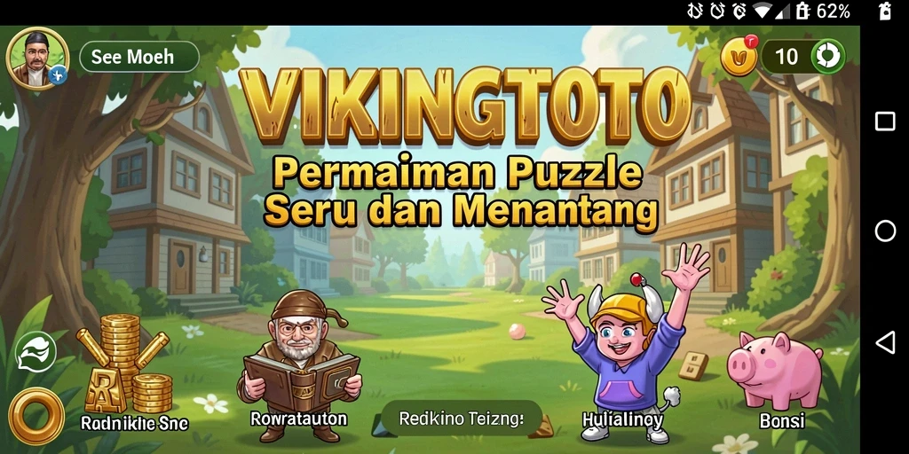 Screenshot gameplay VIKINGTOTO yang menampilkan tantangan Puzzle menarik.