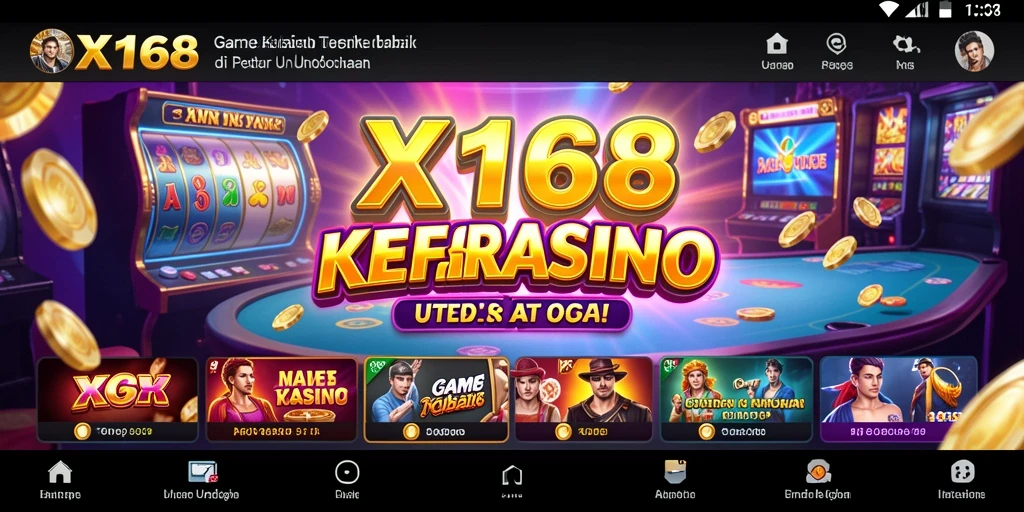 Tampilan menarik dari gameplay Kasino di X168.